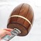 Large Wine Barrel Shaped Brown Wooden Decorative Coin Bank Money Saving Box